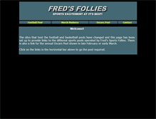 Tablet Screenshot of fredsfollies.com